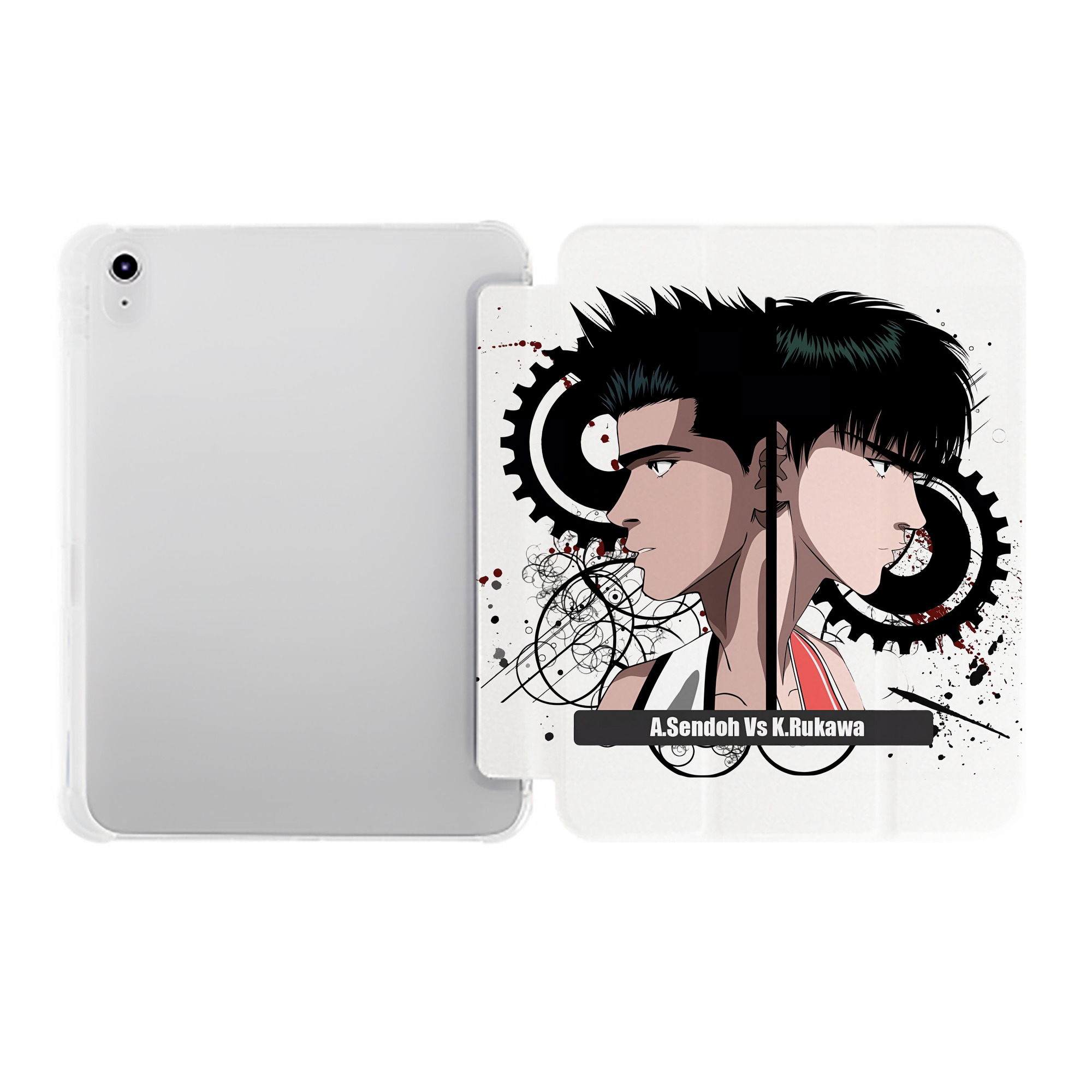 （画像用） SLAM DUNK／スラムダンク IPad ケース ペン収納付き 三つ折りスタンド PUレザー×シリコン 対応機種9.5/10.5/10.9インチ